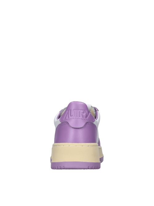 Sneakers in pelle AUTRY | AULW WB43BIANCO-LAVANDA